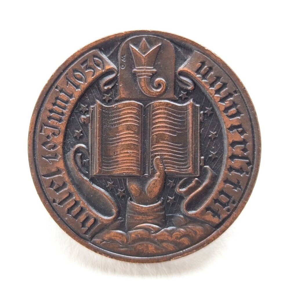 BASEL Universität - 1939, Ø 30mm, Vintage SWISS WW2 University Badge